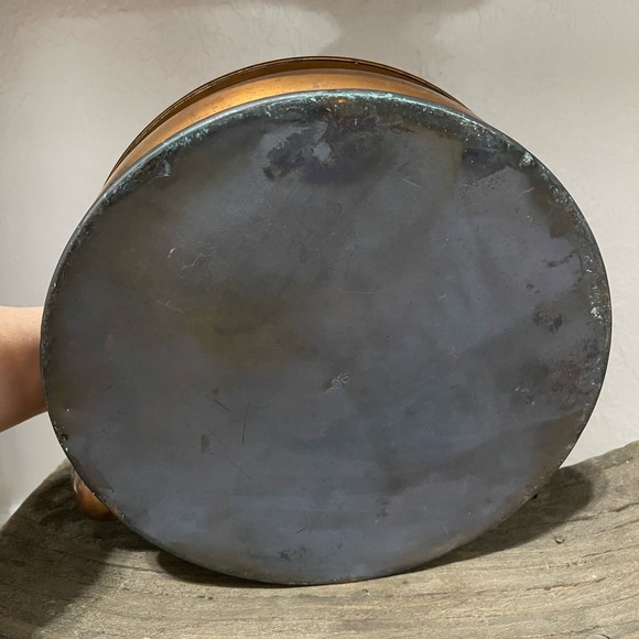 Vintage copper teapot kettle tin lined inside & wood handle - Picture 10 of 11